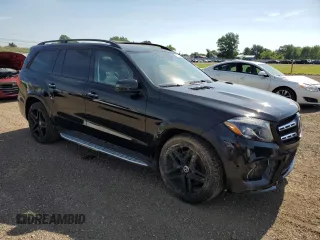 2019 Mercedes-Benz GLS 550 with VIN 4JGDF7DE7KB207583, listed as a Copart auction lot 61720464 with 76,040 mi miles and Salvage Title. Bid and sale history available at DreamBid. Image 4.