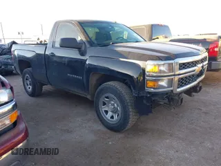2014 Chevrolet Silverado 1500 Work Truck with VIN 1GCNCPEH2EZ196451, listed as a IAAI auction lot 41356451 with 65,801 mi miles. Bid and sale history available at carsss.com. Image 1.
