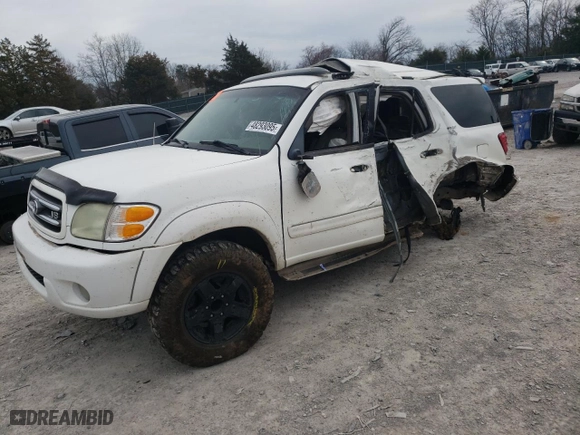 2003 Toyota Sequoia Limited with VIN 5TDBT48A03S199928, listed as a Copart auction lot 48293095 with 315,853 mi miles and Clean Title. Bid and sale history available at carsss.com. Image 1.