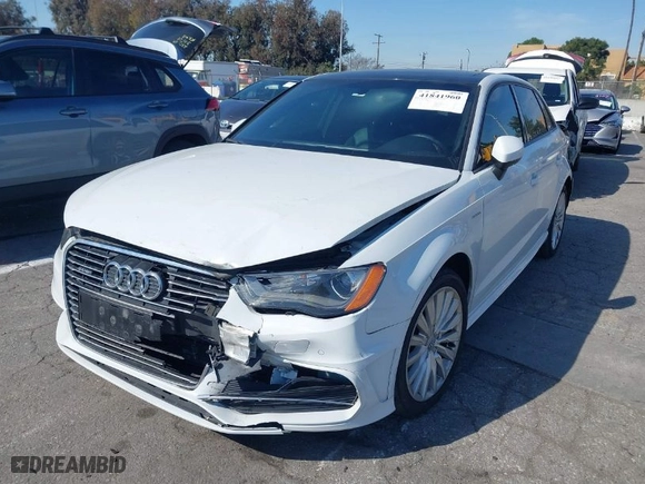 2016 Audi A3 e-tron Premium with VIN WAUUPBFF2GA118685, listed as a IAAI auction lot 41841960 with 82,192 mi miles. Bid and sale history available at carsss.com. Image 2.