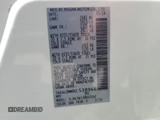 2014 Infiniti QX60 with VIN 5N1AL0MM0EC538966, listed as a Copart auction lot 60871735 with 99,479 mi miles and Salvage title. Bid and sale history available at DreamBid. Image 13.