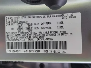 2021 Toyota Tacoma SR z VIN 3TMCZ5AN3MM374132, wystawiony jako IAAI lot #42068562 z przebiegiem 38 654 mil mil oraz . Historia ofert i sprzedaży dostępna na DreamBid. Obrazek 9.