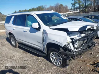 2021 Chevrolet Tahoe LT z VIN 1GNSKNKD1MR184194, wystawiony jako IAAI lot #41190555 z przebiegiem 30 862 mil mil oraz . Historia ofert i sprzedaży dostępna na DreamBid. Obrazek 1.