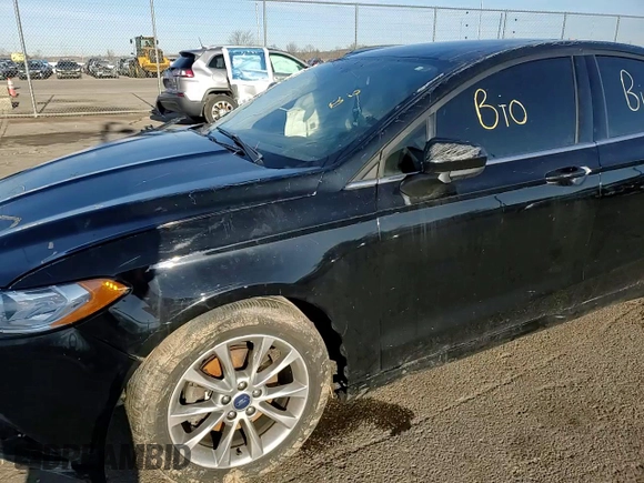 2017 Ford Fusion S with VIN 3FA6P0G70HR162690, listed as a Copart auction lot 50009285 with 147,106 mi miles and Salvage Title. Bid and sale history available at carsss.com. Image 11.