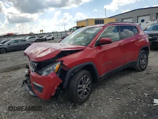 2017 Jeep Compass Latitude with VIN 3C4NJDBB1HT665979, listed as a Copart auction lot 56522185 with 69,646 mi miles and Salvage title. Bid and sale history available at DreamBid. Image 1.