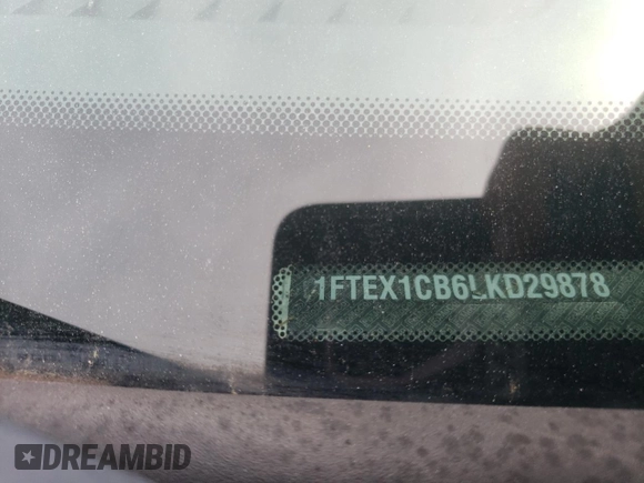 2020 Ford F-150 XL with VIN 1FTEX1CB6LKD29878, listed as a Copart auction lot 50661275 with Not Provided miles and Salvage Title. Bid and sale history available at DreamBid. Image 12.