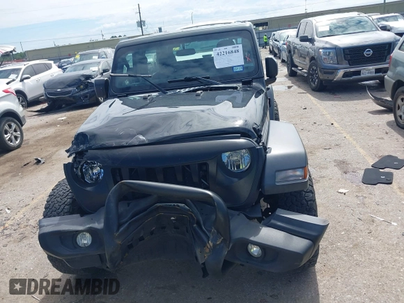 2018 Jeep Wrangler Sport with VIN 1C4GJXAN2JW221404, listed as a IAAI auction lot 42216848 with 53,882 mi miles and . Bid and sale history available at DreamBid. Image 12.