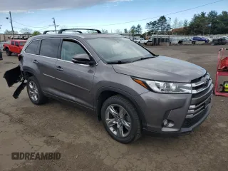 2019 Toyota Highlander Limited with VIN 5TDDZRFH0KS992455, listed as a Copart auction lot 54707655 with 408,319 mi miles and Salvage title. Bid and sale history available at DreamBid. Image 4.