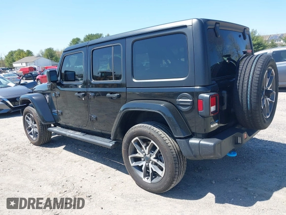 2024 Jeep Wrangler Sport S with VIN 1C4RJXN68RW161359, listed as a IAAI auction lot 41995243 with 19,640 mi miles and . Bid and sale history available at DreamBid. Image 3.