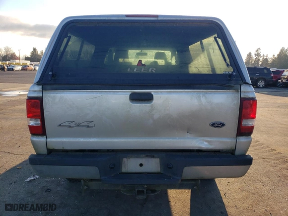 2004 Ford Ranger XL Fleet with VIN 1FTYR15E74PB49845, listed as a Copart auction lot 82837534 with 128,526 mi miles and Salvage Title. Bid and sale history available at carsss.com. Image 6.