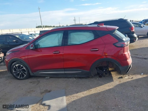 2023 Chevrolet Bolt EUV Premier with VIN 1G1FZ6S03P4148798, listed as a IAAI auction lot 41344621 with 5,493 mi miles. Bid and sale history available at carsss.com. Image 14.