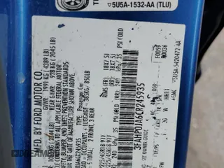 2012 Ford Fusion SEL with VIN 3FAHP0JA6CR245935, listed as a Copart auction lot 44125735 with 249,867 mi miles and Salvage Title. Bid and sale history available at carsss.com. Image 13.
