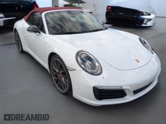 2017 Porsche 911 Carrera S with VIN WP0CB2A95HS154493, listed as a Copart auction lot 53514505 with 21,546 mi miles and Salvage Title. Bid and sale history available at DreamBid. Image 1.
