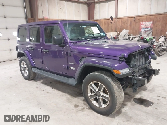 2023 Jeep Wrangler Sahara with VIN 1C4HJXEN9PW560958, listed as a IAAI auction lot 41980179 with 35,975 mi miles and . Bid and sale history available at DreamBid. Image 1.