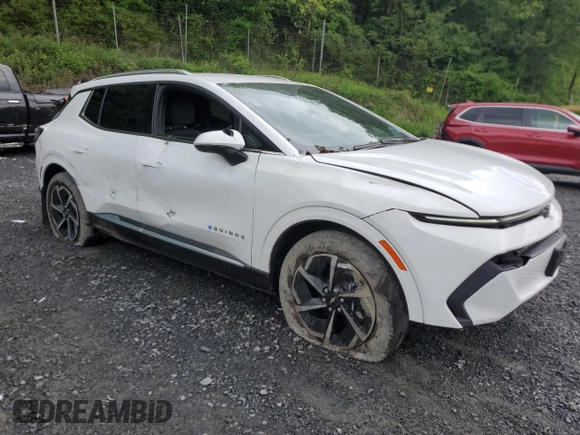 2024 Chevrolet Equinox EV LT z VIN 3GN7DLRP1RS260215, wystawiony jako Copart lot #56477025 z przebiegiem 7370 mil mil oraz Szkody całkowita. Historia ofert i sprzedaży dostępna na DreamBid. Obrazek 4.