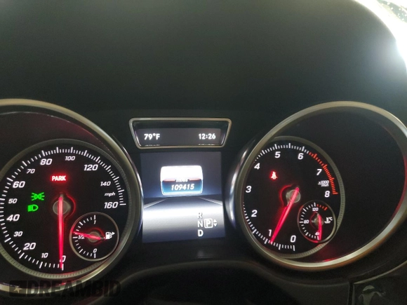 2016 Mercedes-Benz GLE 350 with VIN 4JGDA5HB2GA720658, listed as a Copart auction lot 60556385 with 109,415 mi miles and Salvage title. Bid and sale history available at DreamBid. Image 9.