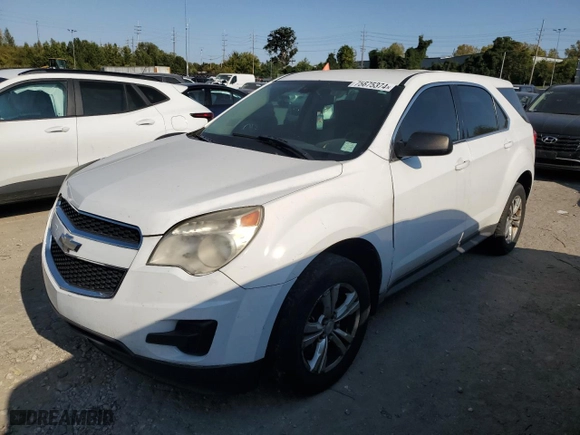2010 Chevrolet Equinox LS with VIN 2CNALBEWXA6337042, listed as a Copart auction lot 75675374 with 155,486 mi miles and Salvage Title. Bid and sale history available at carsss.com. Image 1.