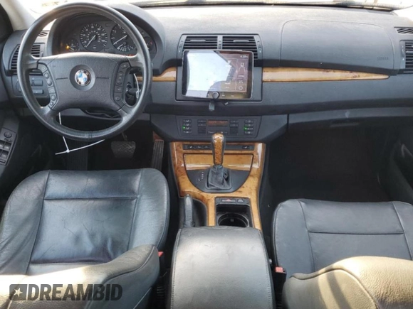 2002 BMW X5 3.0i with VIN 5UXFA53532LP56403, listed as a Copart auction lot 45882905 with 103,329 mi miles and Salvage Title. Bid and sale history available at carsss.com. Image 8.