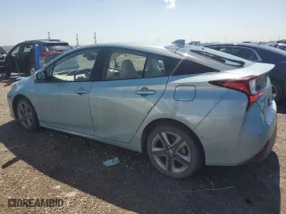 2021 Toyota Prius L Eco with VIN JTDKAMFU8M3143970, listed as a Copart auction lot 50062435 with 49,153 mi miles and Salvage Title. Bid and sale history available at carsss.com. Image 2.
