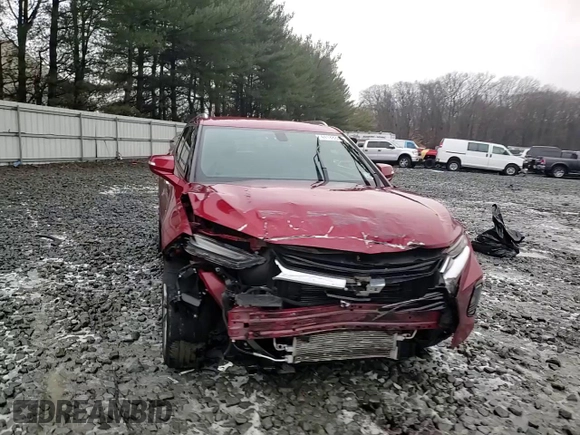 2020 Chevrolet Blazer Premier with VIN 3GNKBLRS2LS559871, listed as a Copart auction lot 44188845 with 27,200 mi miles and Salvage title. Bid and sale history available at DreamBid. Image 11.