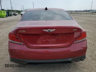 2020 Genesis G70 2.0T with VIN KMTG44LA9LU063255, listed as a Copart auction lot 68521544 with 68,339 mi miles and Salvage Title. Bid and sale history available at carsss.com. Image 6.