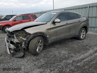 2018 BMW X6 xDrive35i with VIN 5UXKU2C54J0X50114, listed as a Copart auction lot 49408485 with 104,377 mi miles and Salvage Title. Bid and sale history available at carsss.com. Image 1.