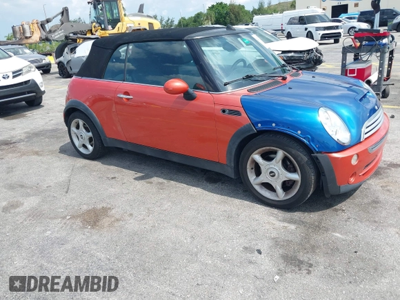 2007 MINI Convertible z VIN WMWRF33557TG16283, wystawiony jako IAAI lot #42331390 z przebiegiem 117 902 mil mil oraz . Historia ofert i sprzedaży dostępna na DreamBid. Obrazek 1.