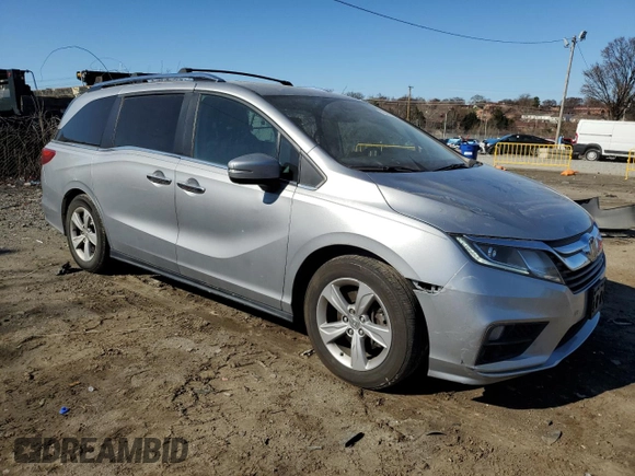 2018 Honda Odyssey EX-L with VIN 5FNRL6H71JB111811, listed as a Copart auction lot 49463315 with 84,116 mi miles and Salvage Title. Bid and sale history available at carsss.com. Image 4.