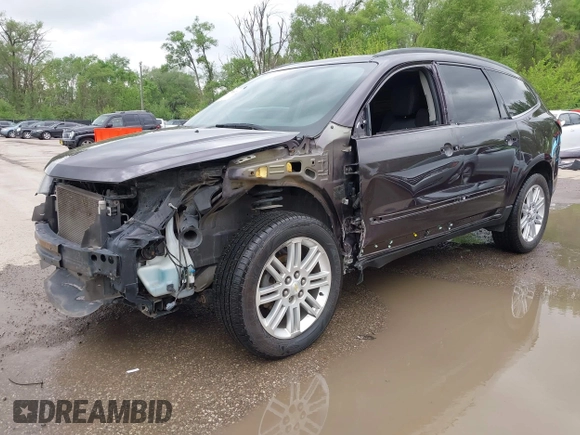 2015 Chevrolet Traverse LT with VIN 1GNKVGKD2FJ201718, listed as a IAAI auction lot 42138988 with 176,586 mi miles and . Bid and sale history available at DreamBid. Image 2.