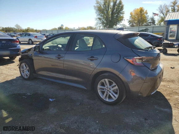 2022 Toyota Corolla Hatchback SE with VIN JTND4MBE8N3191366, listed as a Copart auction lot 79302884 with 21,234 mi miles and Salvage Title. Bid and sale history available at carsss.com. Image 2.