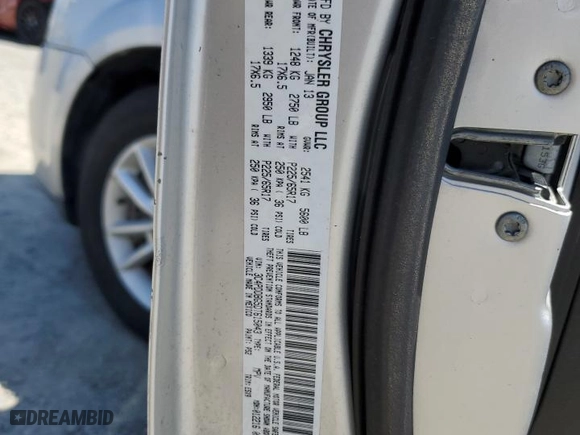 2013 Dodge Journey SXT with VIN 3C4PDDBG5DT615043, listed as a Copart auction lot 53106715 with 116,781 mi miles and Clean Title. Bid and sale history available at carsss.com. Image 13.