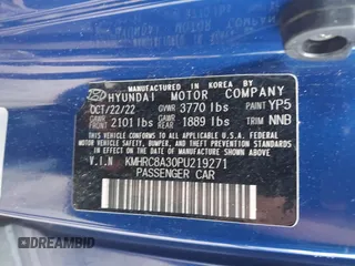 2023 Hyundai Venue SEL с VIN KMHRC8A30PU219271, выставлен на аукционе IAAI как лот 41608368 с пробегом 34 717 миль миль и . История ставок и продаж доступна на DreamBid. Изображение 9.
