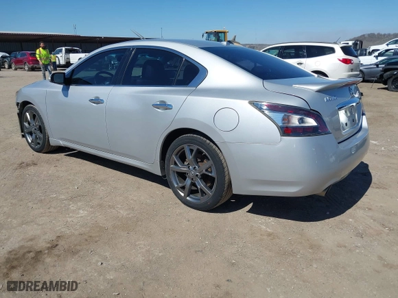2014 Nissan Maxima 3.5 SV w/Sport Pkg with VIN 1N4AA5AP9EC474275, listed as a IAAI auction lot 41741681 with 128,480 mi miles. Bid and sale history available at carsss.com. Image 3.
