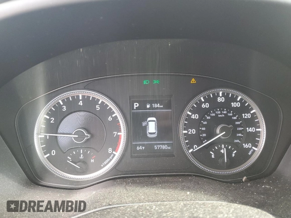 2020 Hyundai Santa Fe SE with VIN 5NMS23AD9LH264926, listed as a Copart auction lot 53809265 with 57,780 mi miles and Salvage title. Bid and sale history available at DreamBid. Image 9.