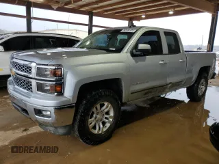 2015 Chevrolet Silverado 1500 LT with VIN 1GCVKREC3FZ247234, listed as a Copart auction lot 86306404 with 130,471 mi miles and Salvage Title. Bid and sale history available at carsss.com. Image 1.