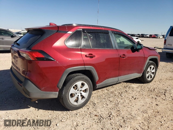 2019 Toyota RAV4 LE with VIN JTMH1RFV4KD512766, listed as a Copart auction lot 44188535 with 84,097 mi miles and Salvage Title. Bid and sale history available at carsss.com. Image 3.
