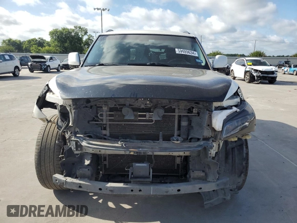 2015 Infiniti QX80 with VIN JN8AZ2NF4F9574399, listed as a Copart auction lot 59489634 with 0 mi miles and Salvage Title. Bid and sale history available at carsss.com. Image 5.