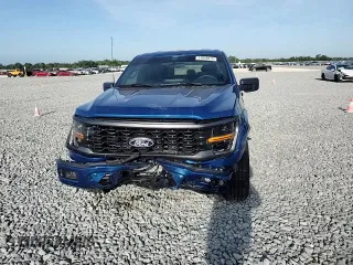 2024 Ford F-150 STX with VIN 1FTEW2KP2RKF00866, listed as a Copart auction lot 51946815 with 6,734 mi miles and Salvage Title. Bid and sale history available at carsss.com. Image 11.