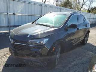 2021 Buick Encore GX Essence with VIN KL4MMFSL5MB145703, listed as a Copart auction lot 47339594 with 57,206 mi miles and Salvage title. Bid and sale history available at DreamBid. Image 1.