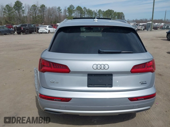 2018 Audi Q5 Premium Plus with VIN WA1BNAFYXJ2235843, listed as a IAAI auction lot 41790130 with 129,282 mi miles. Bid and sale history available at carsss.com. Image 16.