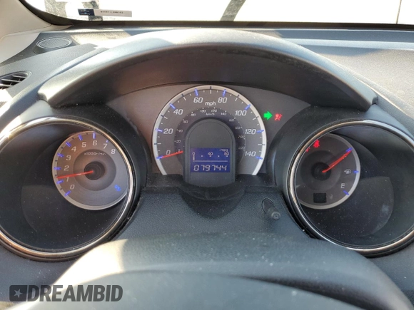 2012 Honda Fit Sport with VIN JHMGE8H52CS003715, listed as a Copart auction lot 63113204 with 79,744 mi miles and Salvage Title. Bid and sale history available at carsss.com. Image 9.