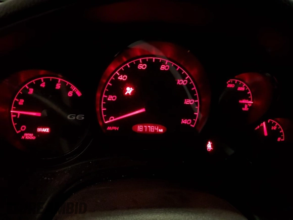 2006 Pontiac G6 GT with VIN 1G2ZH578164244643, listed as a Copart auction lot 62367725 with 187,784 mi miles and Salvage title. Bid and sale history available at DreamBid. Image 9.
