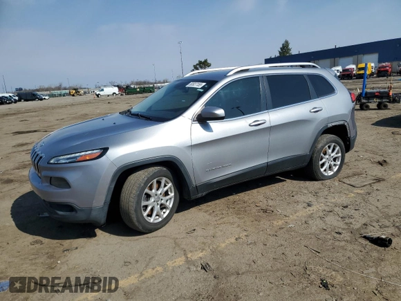 2014 Jeep Cherokee Latitude with VIN 1C4PJLCS2EW105993, listed as a Copart auction lot 50927155 with 76,586 mi miles and Salvage Title. Bid and sale history available at carsss.com. Image 1.