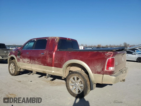 2015 Ram 2500 Longhorn with VIN 3C6UR5PL4FG705240, listed as a Copart auction lot 47388985 with 113,699 mi miles and Salvage title. Bid and sale history available at DreamBid. Image 2.