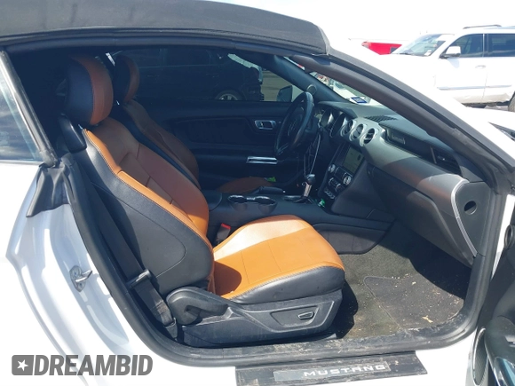 2018 Ford Mustang EcoBoost Premium with VIN 1FATP8UH0J5145296, listed as a IAAI auction lot 41639944 with 72,430 mi miles and . Bid and sale history available at carsss.com. Image 5.