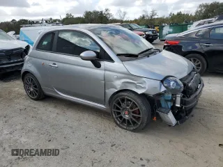 2019 FIAT 500 Abarth z VIN 3C3CFFFHXKT841264, wystawiony jako Copart lot #47410525 z przebiegiem Nie podano mil oraz Szkody całkowita. Historia ofert i sprzedaży dostępna na DreamBid. Obrazek 4.