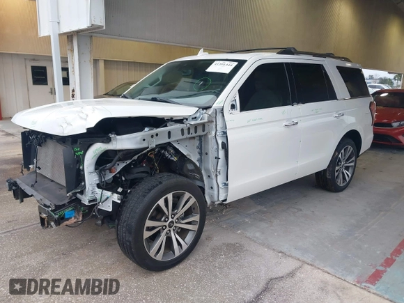 2020 Ford Expedition Limited with VIN 1FMJU1KT7LEA07228, listed as a IAAI auction lot 41391344 with 34,386 mi miles. Bid and sale history available at carsss.com. Image 2.