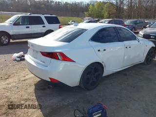 2014 Lexus IS with VIN JTHBE1D20E5011780, listed as a IAAI auction lot 41836907 with 137,913 mi miles. Bid and sale history available at carsss.com. Image 4.