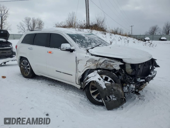 2017 Jeep Grand Cherokee Overland with VIN 1C4RJFCT3HC822900, listed as a Copart auction lot 45709715 with 0 mi miles and Clean Title. Bid and sale history available at carsss.com. Image 4.