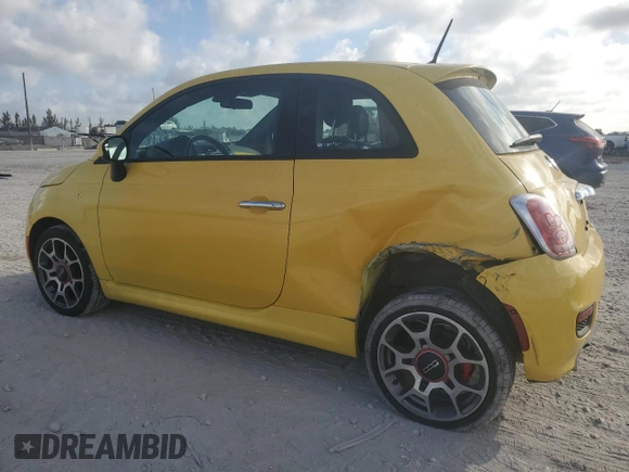 2014 FIAT 500 Sport with VIN 3C3CFFBR4ET275850, listed as a Copart auction lot 45354255 with 73,093 mi miles and Salvage Title. Bid and sale history available at carsss.com. Image 2.